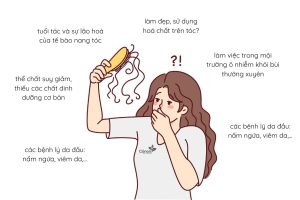 triệu chúng rụng tóc - dầu gội thảo dược cỏ non 2