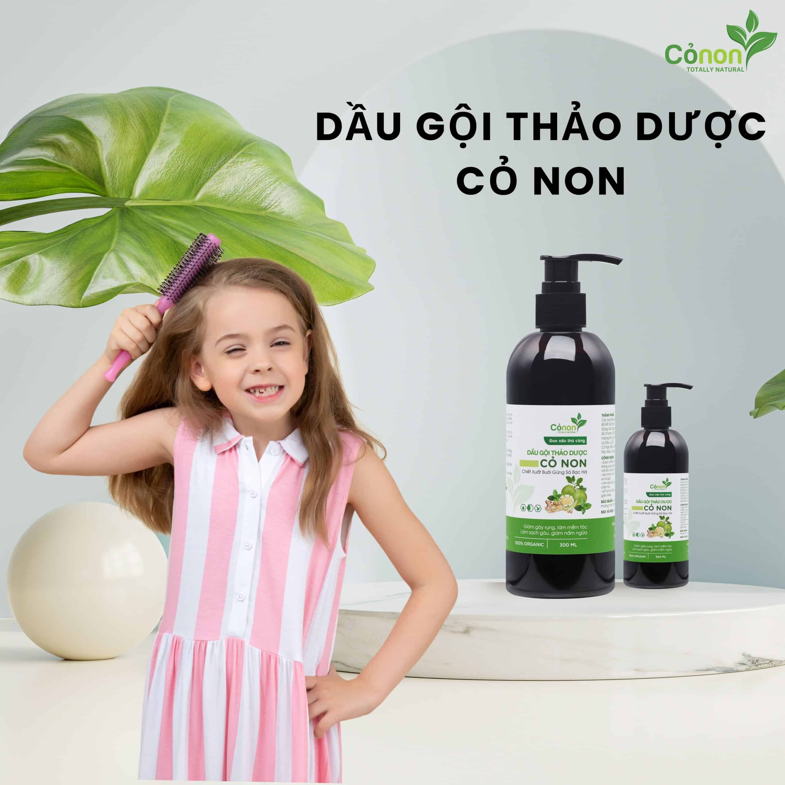 Dầu gội thảo dược cho bé gái