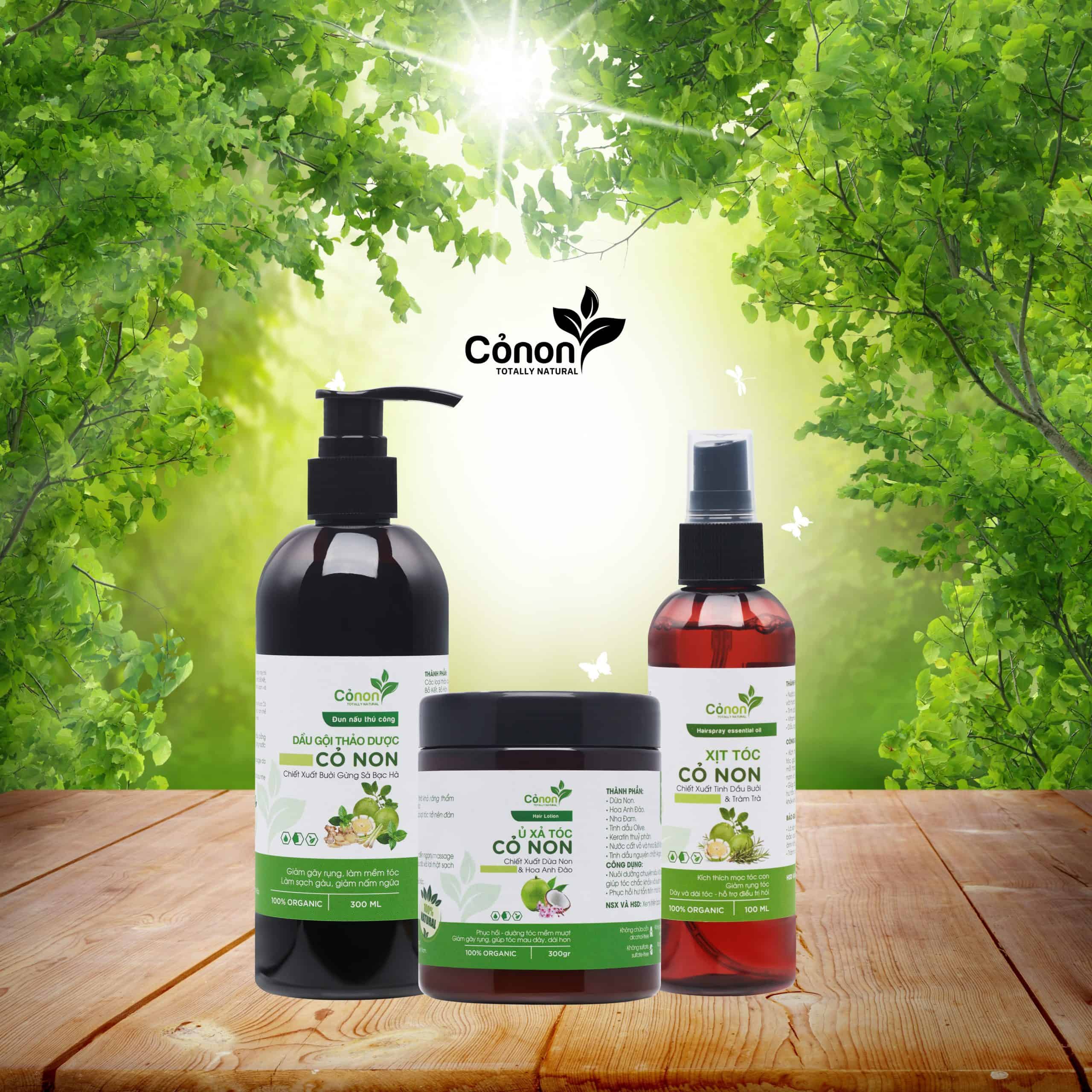 combo chăm sóc tóc Cỏ Non