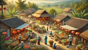 chợ tết việt nam,